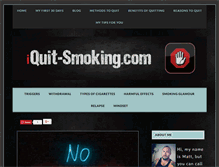 Tablet Screenshot of iquit-smoking.com